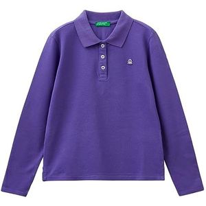 United Colors of Benetton Poloshirt voor meisjes en meisjes, Paars 30F, 160