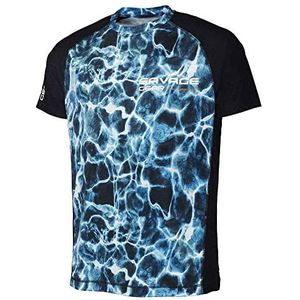 Savage Gear - Marine UV T-shirt - Korte Mouwen - 3D-golfprint - Zonbeschermend