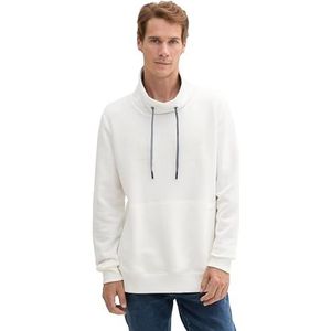 TOM TAILOR Sweatshirt voor heren, 10332 - Off White, XL