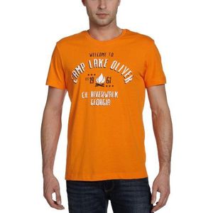 BLEND T-shirt voor heren., Oranje 519, XL