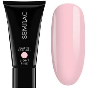 Semilac - Acrylgel Elastic White Cream - Acryl Gel - Lichtroze - 30 g