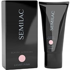 Semilac - Acrylgel Elastic White Cream - Acryl Gel - Lichtroze - 30 g
