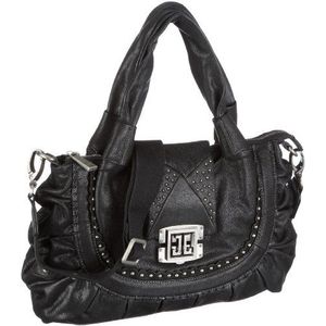 JETTE Shoulder Bag 03/11/07512-900 dames handtas, zwart, V.9, One Size