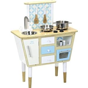 VILAC - Houten speelgoed - Keuken en koop- Vintage keuken met 6 accessoires -8109