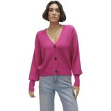 VERO MODA Vmlea Ls V-Neck Cuff Cardigan Noos Vest voor dames, roze yarrow, XXL