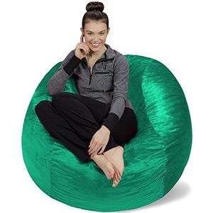 SOFA SACK XL-De nieuwe comfortervaring, gemaakt in Europa-zitzak met traagschuimvulling, ideaal om te relaxen in de woonkamer of kinderkamer, fluweelzachte velours bekleding in aquamarijn