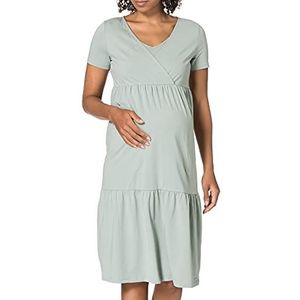 ESPRIT Maternity Damesjurk Nursing Ss jurk, Grey Moss - 027, 40