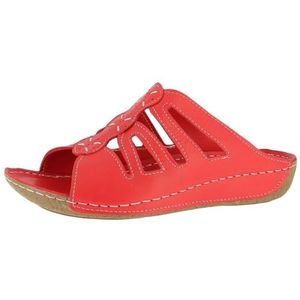 Andrea Conti Platte slippers voor dames, chili, 36 EU