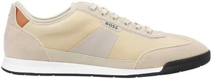 Lage sneakers met applicaties in suèdelook, model 'NITAN'