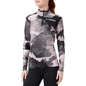 adidas Xpr Xc Race T W Sweatshirt voor dames, Clear Roze/Zwart, XS