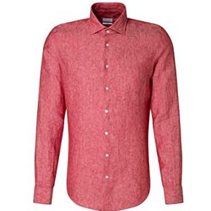 Seidensticker Men's Extra Slim Fit shirt met lange mouwen, rood, 38, rood, 38