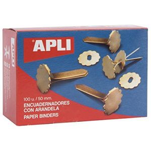 APLI 12288 - Metalen bindmiddelen met ring 50 mm 100 u.