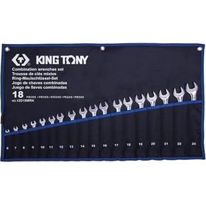 Steeksleutelset, ultralicht, 6-24 mm, 18-delig