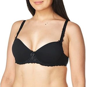 Simone Perele Women’s Andora 3D Molded-Cup Bra: French T-Shirt Bra Style, 34G, Black