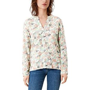 s.Oliver Women's 120.10.202.12.130.2110373 T-shirt, off-white AOP, S