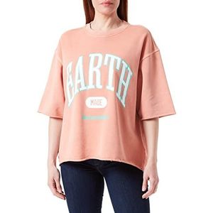 Replay Dames W3044 Sweatshirt, 267 Pagoda RED, L, 267 Pagoda Rood, L