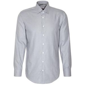 Seidensticker Zakelijk herenhemd - slim fit - gemakkelijk te strijken - Kent kraag - lange mouwen - 100% katoen, turquoise, 39