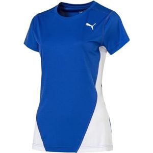 PUMA Damen T-shirt Cross the Line Tee W, Team Power Blue-Puma White, M, 515105