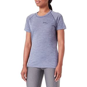Jack Wolfskin Kammweg T-shirt voor dames, Dolfijn, XL
