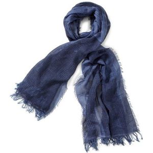 Calvin Klein Jeans Unisex - sjaal voor volwassenen, gestreept CMS196 F5H1J, blauw (7A2), One Size (Fabrikant maat:ONESIZE)