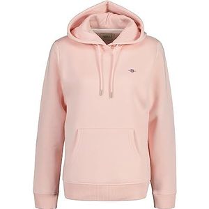 GANT Rel Shield hoodie voor dames, Faded Pink, XS