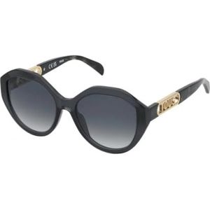 Tous Sunglasses STOB90 Shiny Transparent Dark Grey 55/18/140 damesbril, glanzend, transparant, donkergrijs, 55/18/140