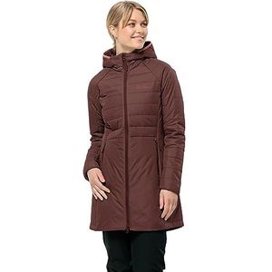 Jack Wolfskin Lapawa Ins Coat W Jas, Dark Maroon, XS Dames, donker kastanjebruin, XS