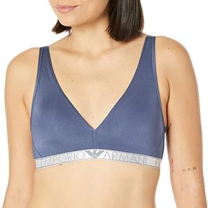 Emporio Armani Dames Underwear Padded Bralette Remov.Pads Iconic Microfiber Gevoerde BH, zwart, S