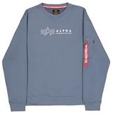 Alpha Industries - Alpha Label - Sweater - Zwart - Katoen/Polyester