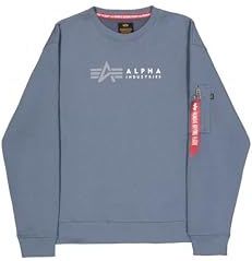 Alpha Industries - Alpha Label - Sweater - Zwart - Katoen/Polyester