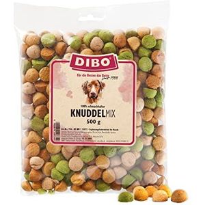 DIBO Knuddel-mix, zak van 500 g, gebak als gezonde, natuurlijke voeding voor honden, hondenvoer, BARF-BARF-keurmerk, voor lekkernijen en hondenkoekjes