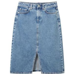 TOM TAILOR Meisjes Kinderen Longstyle Jeansrok met split, 10152 - Mid Stone Bright Blue Denim, 176