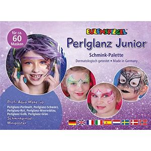 Eulenspiegel 206027 - make-up palet parelglans junior, voor ca. 60 maskers, veganistisch, schminkkleuren