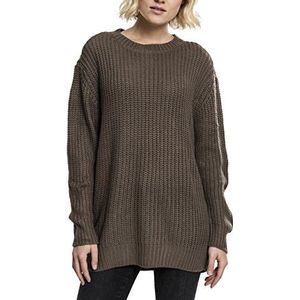 Urban Classics Dames Pullover Dames Basic Crew Sweater, groen (Army Green 1144), XS