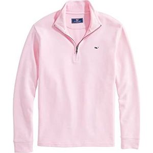 vineyard vines Heren Saltwater 1/4 Zip Pullover Trui, Roze Wolk, XL
