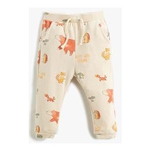 Koton Babyboys Soft Touch Jogger Pocket Detail Trekkoord Sweatpants, ecru design (0d1), 6-9 Monate
