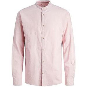 Jack & Jones Jjesummer Band Linen Shirt LS SN Chino broek, roze Nectar, L heren, Roze Nectar, L