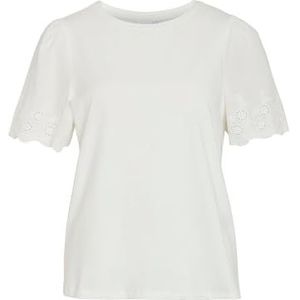 Viceliana O-hals S/S Top, wit (snow white), XS