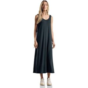 STREET ONE Mouwloze jersey-jurk, hunter green, 42