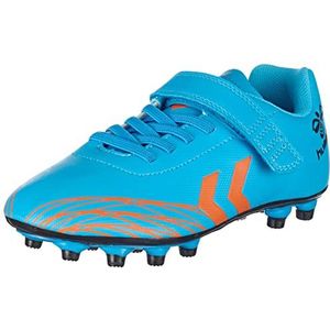 hummel Unisex Kids Top Star F.g. Jr Football Shoe, blauw-oranje., 32 EU