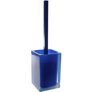 Gedy Rainbow toiletborstelhouder, vierkant, blauw