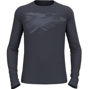 Odlo Ascent 365 Merino 200 shirt met lange mouwen met sporenmotief XL