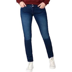 Timezone Slim Enyatz Jeans voor dames, Muted Blue Wash, 33W x 34L