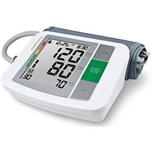 medisana BU 510 Bovenarm bloeddrukmeter, nauwkeurige bloeddruk- en polsslagmeting met geheugenfunctie, verkeerslichtschaal, indicatorfunctie voor onregelmatige hartslag