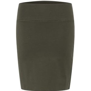 KAFFE Kokerrok voor dames, knielang, slim fit, elastische taille, jersey, Forest Night., XL