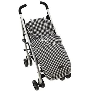 Lichte voetenzak voor kinderwagen van Rosy Quellen, voor de zomer, kleine stoel, met perfecte pasvorm, 0-zwart
