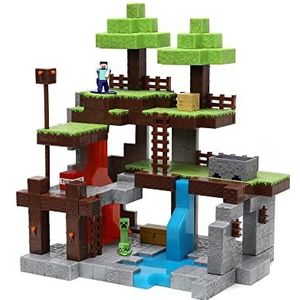Jada Toys 253265006 - Minecraft die-cast nano speelset, 4 cm, inclusief 2 figuren