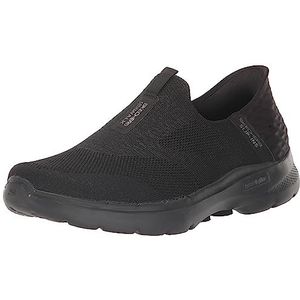 Skechers Handsfree instappers voor dames Go Walk 6-Fabulous View Sneaker, Zwart, 42 EU breed