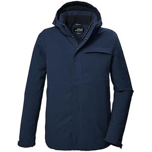 killtec heren Functioneel jack/outdoorjack met afritsbare capuchon KOW 5 MN JCKT, dunkelblau, XL, 41844-000