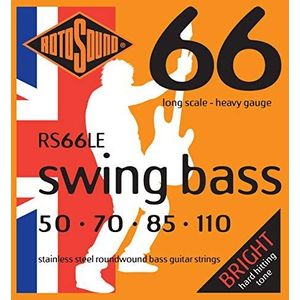 Rotosound snaren voor elektrische bas SWING 66 STAINLESS SETS 4-str. RS66LE Stainless Heavy 50-110